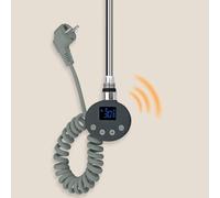 S’AFIELINA Élément Chauffant pour Radiateur 900 W Intelligent WiFi, avec Thermostat, minuterie programmable et écran Tactile LED, élément Chauffant radiateur Salle de Bain, Antracite