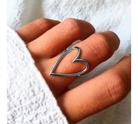 S’aimer - bague coeur argent