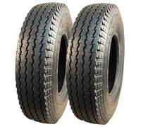 S ATOPolyjet Lot de 2 pneus de remorque 4,80/4,00-8, S-6003, 6 PR, TL tubeless, 71 M, capacité de charge 340 kg par pneu, 130 km/h max., rouge, blanc