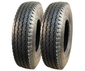 S ATOPolyjet Lot de 2 pneus de remorque 4,80/4,00-8, S-6003, 6 PR, TL tubeless, 71 M, capacité de charge 340 kg par pneu, 130 km/h max., rouge, blanc