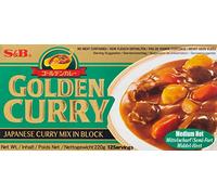 S&B Golden Curry Épicé Moyen 220 g 1 lot de12 portions