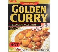 S&B Golden Curry Sauce with Vegtables, Hot, 8.1-Ounce Boxes (Pack of 5) by S & B
