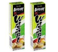 S&B LOT DE 2 Wasabi en tube - Moutarde japonaise - Assaisonnement pour sushis et makis - Marque S&B - 43g (LOT DE 2)