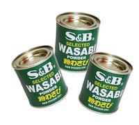 S&B Lot de 3 poudres Wasabi japonaises naturelles et sans additifs OG ASIA 90 g