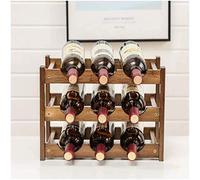 s Bambou modulaire jusqu'à 9 bouteilles - Construisez selon vos besoins ou kit d'extension pour bar, cave à vin, sous-sol, garde-manger, cuisine (3 couches) 3 couches (couleur : 4 couches)