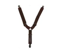 (S,brown)Pet Nappy AntiSlip Suspenders Adjustable Elastic Diaper Belly Band Dog Supplies