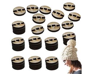 S Button - Bois | Boutons faits à la main | Porte-s | Accessoire d'artisanat pour couture, projets de bricolage, décoration de vêtements, arts et artisanat, et utilisation créative quotidienne