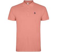 S&C - Polo Homme Manches Courtes 100% Coton Piqué, Coupe Classique, Casual, Couleur Unie, 3 Boutons, Conçu en Espagne, Regular Fit, Voir Guide, Saumon, XL