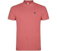 S&C - Polo Homme Manches Courtes 100% Coton Piqué, Coupe Classique, Casual, Couleur Unie, 3 Boutons, Conçu en Espagne, Regular Fit, Voir Guide, Corail, L