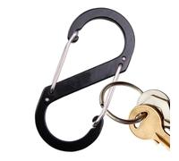 S Carabiner, Blocking Carabiner | Porte-clés bloqueurs de carabinateur,Accessoires de camping pour l'organisation clé de l'épine dorsale de voyage en plein air