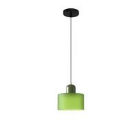 S-Cevada Suspension Verre Coloré Petite Moderne Réglable pour Chambre Îlot de Cuisine Salon Couloir Salle à Manger Luminaire (Vert mat)