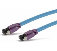 S-Conn 08-40021 S/FTP (S-STP) Bleu 1m Câble réseau Cat8 (08-40021)