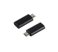 S-Conn 14-05019 Adaptateur de câble USB 2.0 MicroB USB 3.1 C Noir Adaptateur pour câble USB 2.0 MicroB, USB 3.1 C, Male Connector/Female Connector, Noir