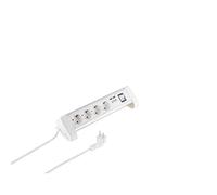 S-Conn 60317-W multiprise 1,5 m 4 sortie(s) CA Blanc - Multiprises (1,5 m, 4 sortie(s) CA, Blanc, Aluminium, TÜV GS, 230 V)