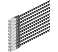 S-Conn 75711-H0.25S-SET10 Câble réseau noir 0,25 m Cat6 S/FTP (S-STP) (75711-H0.25S-SET10)