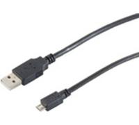 S-Conn 77185-HQ Câble USB A Micro-USB B Mâle Mâle Noir 5m (77185-HQ)