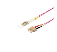 S-Conn Câble Patch Duplex LC/SC 50/125µ, OM4 5,00 m