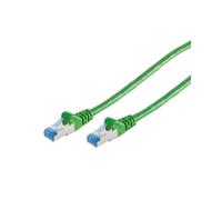S/CONN Câble Réseau Cat6a S/FTP (S-STP) 3m Vert RJ-45 Mâle Contacts Or, Blindage Aluminium, Cuivre AWG 26/7, 500MHz