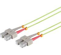 S/CONN connectivité maximale LWL-Duplex Patchkabel SC/SC 50/125µ, OM5, lindgrün, 5,0m (07-510515)