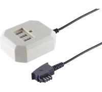 S/CONN maximum connectivity Adaptateur téléphonique TAE F mâle vers TAE femelle NFN et Western femelle, 10,0m (71010-10)