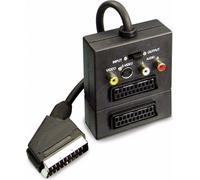 S/CONN maximum connectivity Adaptateur vidéo/audio, prise péritel sur 2 x prise péritel, prise S-VHS, 3 prises RCA, IN/OUT avec interrupteur, 0,2m (94037)