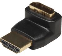 S/CONN maximum connectivity Adapter, HDMI mâle sur HDMI femelle, version coudée, sortie vers le haut, contacts dorés, compatible 4K2K (77407-1)