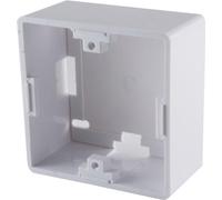 S/CONN maximum connectivity Boîtier pour adaptateur réseau Keystone en saillie, blanc (08-50406)