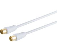 S/CONN maximum connectivity câble d'antenne, 100% blindé, contacts dorés, > 100 dB, blanc, 7,5m (80027-128G)