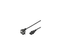 S/CONN maximum connectivity Câble de raccordement au réseau, fiche à contact de protection 90° sur prise pour appareils froids, 230 V pour appareils froids, CEE7/7-C13, VDE, 2,0m (60007)