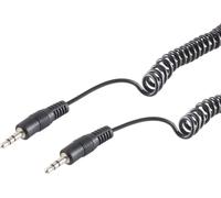 S/CONN maximum connectivity Câble jack-2 jack 3,5mm stéréo, câble spiralé, 2,5m (30813)