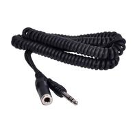 S/CONN maximum connectivity Câble jack Rallonge jack mâle vers jack femelle 3 pôles, 6,3mm, câble spiralé, 5,0m (30305)