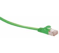 S/CONN maximum connectivity Câble réseau RJ45 Câble patch plat, plat U/FTP m.Cat.7 Rohkabel, slim, vert 0,25m (75511-SL0.25G)