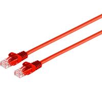 S/CONN maximum connectivity Câble réseau RJ45 Câble patch U/UTP avec câble brut Cat.7 rouge 25m (08-35104)