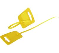 S/CONN maximum connectivity Collier de serrage 4,8 x 250mm, trou européen et champ d'inscription, jaune RAL 1026 --- lot de 100 --- (81980-Y)