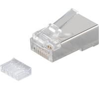 S/CONN maximum connectivity Connecteur modulaire réseau Connecteur modulaire 8 pôles, 8 contacts occupés, blindé, contacts dorés, 50µ, avec aide à l'insertion, cat
