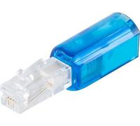 S/CONN maximum connectivity Démêleur pour cordon de combiné téléphonique Twist-Stop, modèle étroit, bleu-transparent (71216-B)