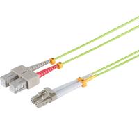 S/CONN maximum connectivity LWL-Duplex Patchkabel LC/SC 50/125µ, OM5, lindgrün, 0,5m (07-530115)