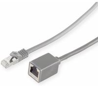 S/CONN maximum connectivity Rallonge de câble réseau-RJ45 Rallonge de câble patch avec câble brutCâble brut Cat.7, S/FTP, PIMF, sans halogène, gris, 1,0m (08-62020)