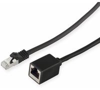 S/CONN maximum connectivity Rallonge de câble réseau-RJ45 Rallonge de câble patch avec câble brutCâble brut Cat.7, S/FTP, PIMF, sans halogène, noir, 2,0m (08-62035)