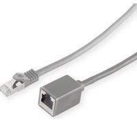 S/CONN maximum connectivity Rallonge de câble réseau-RJ45 Rallonge de câble patch avec câble brutCâble brut Cat.7, S/FTP, PIMF, sans halogène, gris, 5,0m (08-62050)