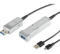 S/CONN maximum connectivity Rallonge USB optique USB 3.0- USB 3.0 A mâle vers USB 3.0 A + USB Micro B femelle, 50,0m (30-35505)