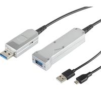 S/CONN maximum connectivity Rallonge USB optique USB 3.0- USB 3.0 A mâle vers USB 3.0 A + USB Micro B femelle, 20,0m (30-35095)