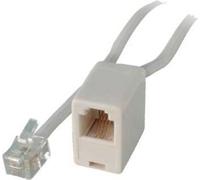 S/CONN maximum connectivity RJ modulaire ISDN Rallonge téléphonique Western mâle 8/4 sur Western femelle 8/4, blanc, 6,0m (70226-8/4W)