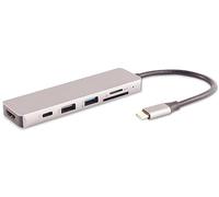 S/CONN maximum connectivity USB-DOCK--USB-C multiport Dockingstation, 6in1, HDMI, PD, Hub, SD (14-05027)