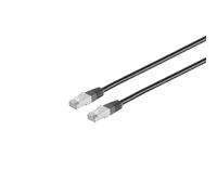 S-Conn Patch Cable Cat. 5E, F/UTP Black 1 m