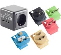 S/CONN - Reisestecker à connectivité maximale avec 2x USB (09-01000)