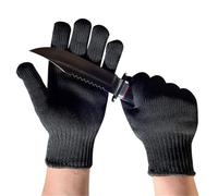 S de travail noirs protection, résistants aux coupures, en acier, niveau 5, HPPE (Epipebolisme pointe), multi-usages, anti-rayures et anti-coupures Excellent Confort(22cm)