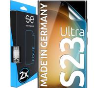 S.E Pour Film Protection S23 Ultra - 2x Films En Set Depuis L'allemagne, Film S23 Ultra, Application Très Facile, Protection Samsung S23 Ultra Comme Alternative Au Verre Trempé S23 Ultra