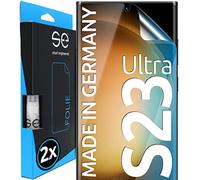 S.E pour Film Protection S23 Ultra - 2x Films en SET depuis l'Allemagne, Film S23 Ultra, Application très facile, protection samsung s23 ultra comme alternative au Verre Trempé S23 Ultra