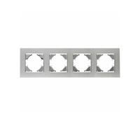 S-EMPOT. ALUMINIUM ARGENT CADRE 4 ÉLÉMENTS HORIZONTALES. Design élégant et moderne, idéal pour intégrer dans n'importe quel environnement. Parfait pour éclairer et mettre en valeur vos espaces.